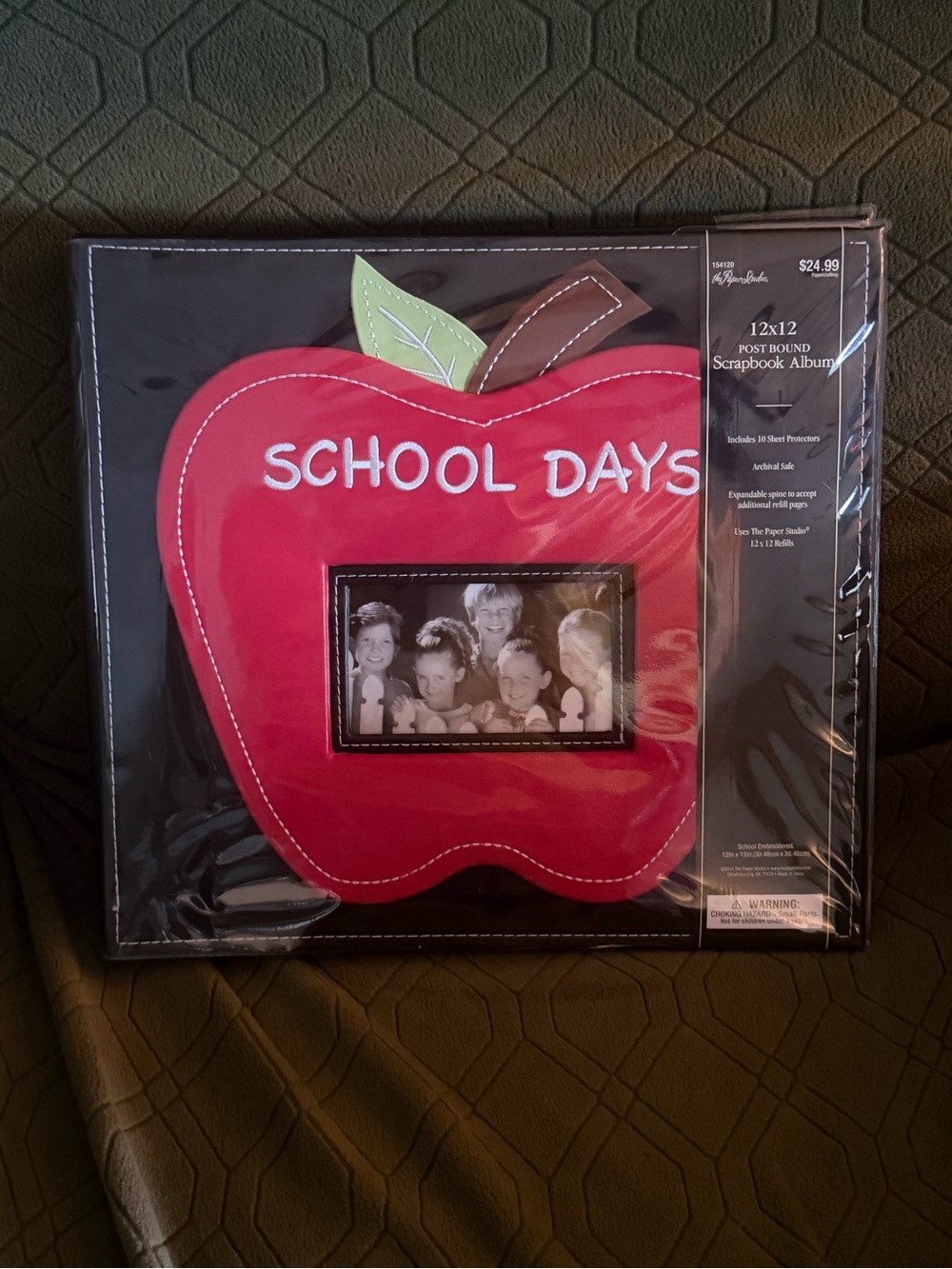 School Days Red Apple Scrapbook Album - 12x12 (Discontinued Album)
